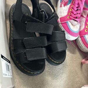 Dr. Martens Black Kids Sandals